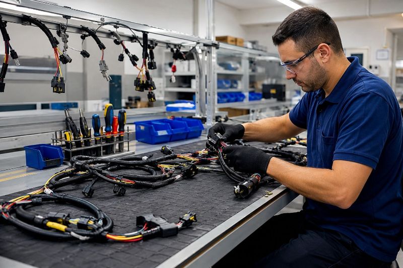 produção de chicotes elétricos para indústria sob medida